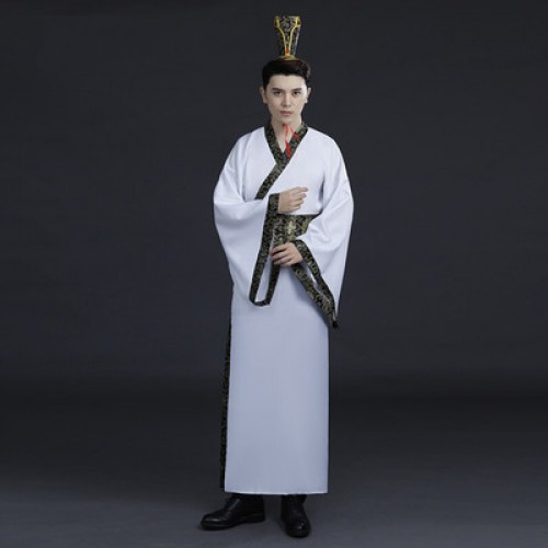 Chinese traditional hanfu warriors knight swordsmen movies film performance cosplay robes for men photos studio shooting costumes